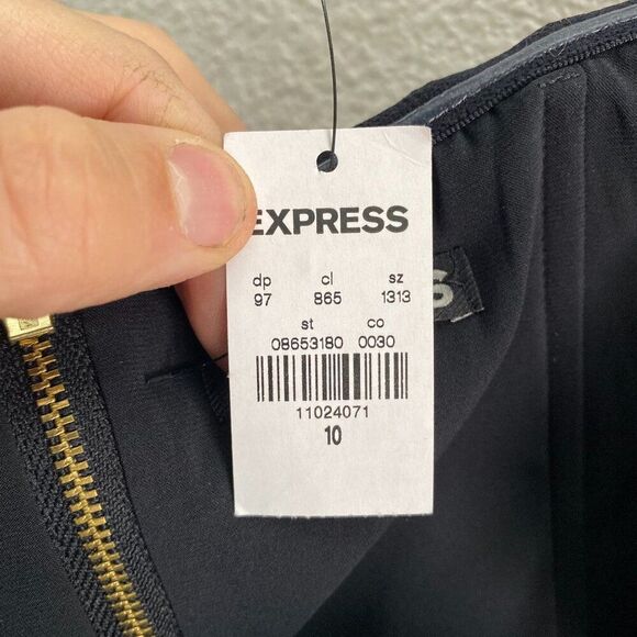 Express One Shoulder Blouse Shirt Top Lace Work Business Casual Size 10 NWT - Picture 4 of 4